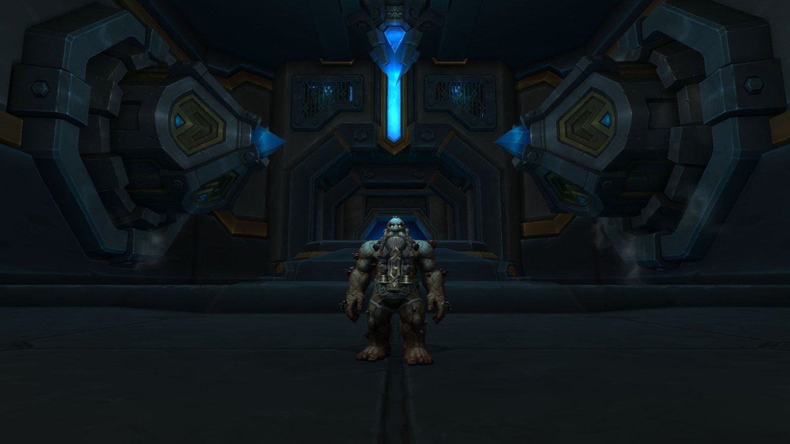 An Earthen player in the Earthen starting zone in World Of Warcraft: The War Within.